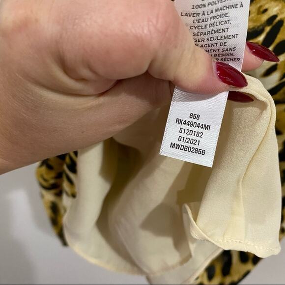 Abound Leopard Print Cami Tank Top Brown Animal Print Size M - Picture 7 of 7